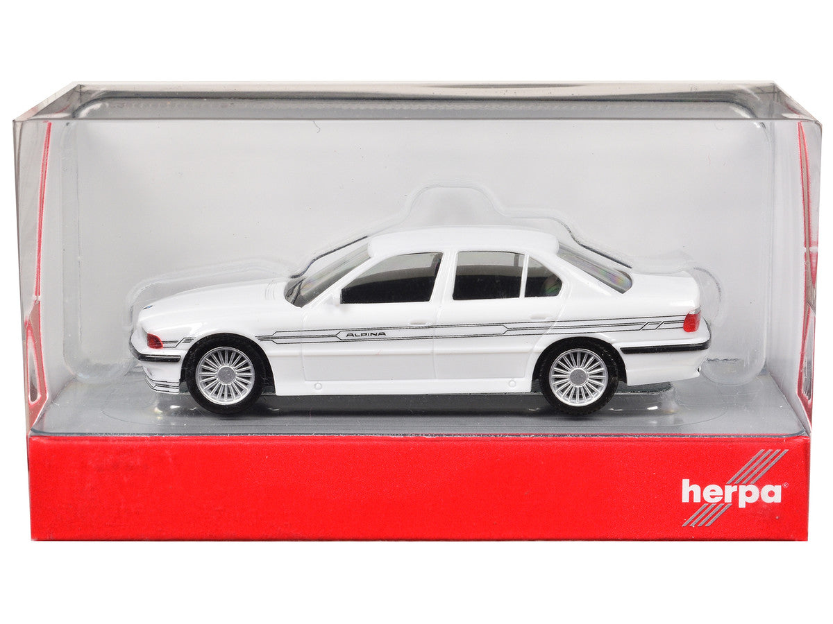 BMW Alpina B12 White 1/87 (HO) Plastic Model Car by Herpa by Herpa