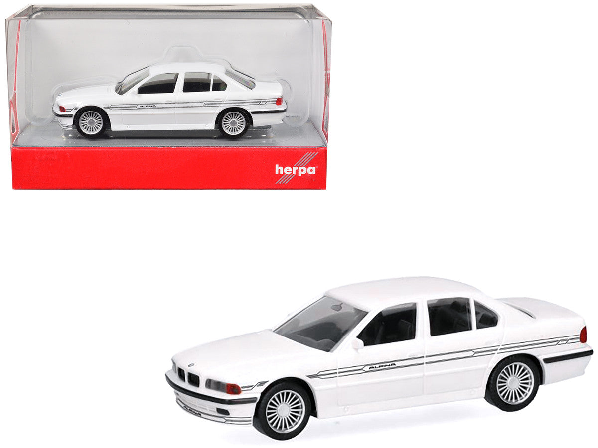 BMW Alpina B12 White 1/87 (HO) Plastic Model Car by Herpa by Herpa