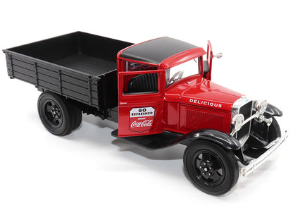 1931 Ford Model AA Pickup Truck Red and Black "Go Refreshed - Drink Coca-Cola" 1/24 Diecast Model Car by Motor City Classics by Motorcity Classics