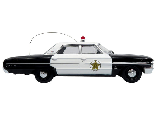 1964 Ford Galaxie 500 Police Car "Mount Airy Mayberry Sheriff" Black and White 1/43 Diecast Model by Iconic Replicas by Iconic Replicas