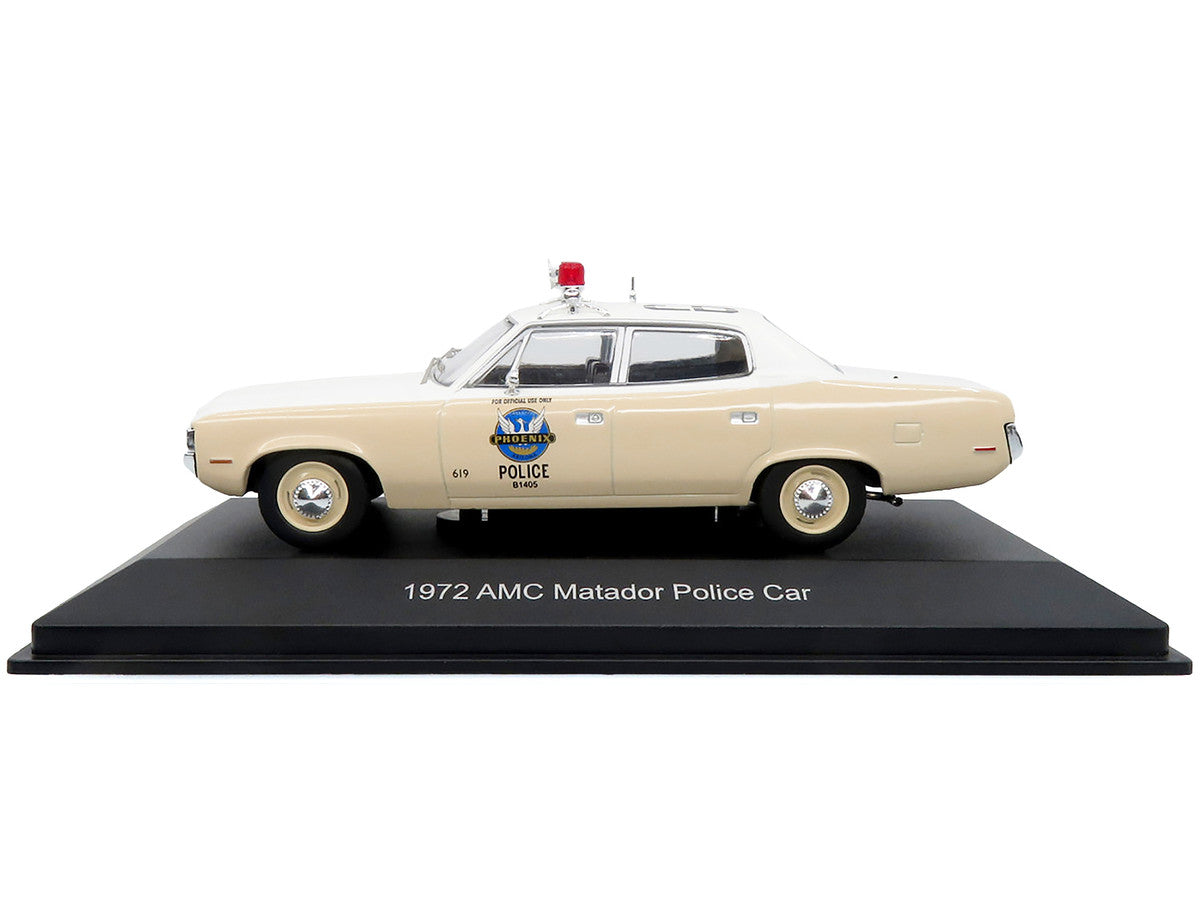 1972 AMC Matador Police Car "Phoenix Police Department" White and Beige 1/43 Diecast Model by Iconic Replicas by Iconic Replicas