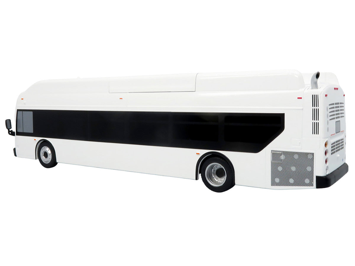 New Flyer Xcelsior Transit Bus Bank White "The Bus & Motorcoach Collection" Limited Edition to 504 Pieces Worldwide 1/43 Model by Iconic Replicas by Iconic Replicas