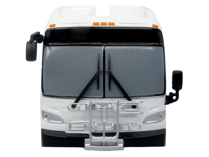 New Flyer Xcelsior Transit Bus Bank White "The Bus & Motorcoach Collection" Limited Edition to 504 Pieces Worldwide 1/43 Model by Iconic Replicas by Iconic Replicas