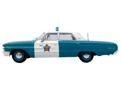 1964 Ford Galaxie 500 Police Car "Chicago Police Department" Blue and White "Five0" Series Limited Edition to 504 pieces Worldwide 1/43 Diecast Model by Iconic Replicas by Iconic Replicas