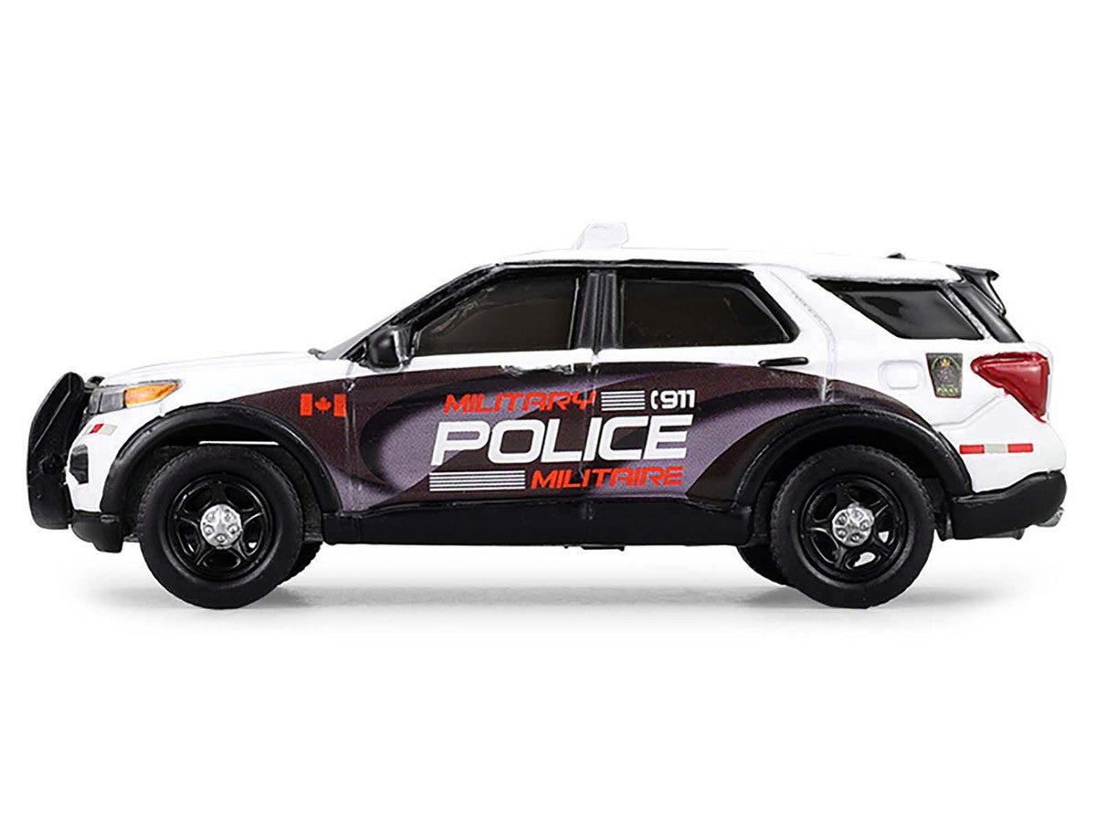 2024 Ford Police Interceptor Utility "Canada Military Police" White with Graphics "Hot Pursuit - Canada Special Edition" Series 1/64 Diecast Model Car by Greenlight by Greenlight