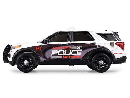 2024 Ford Police Interceptor Utility "Canada Military Police" White with Graphics "Hot Pursuit - Canada Special Edition" Series 1/64 Diecast Model Car by Greenlight by Greenlight