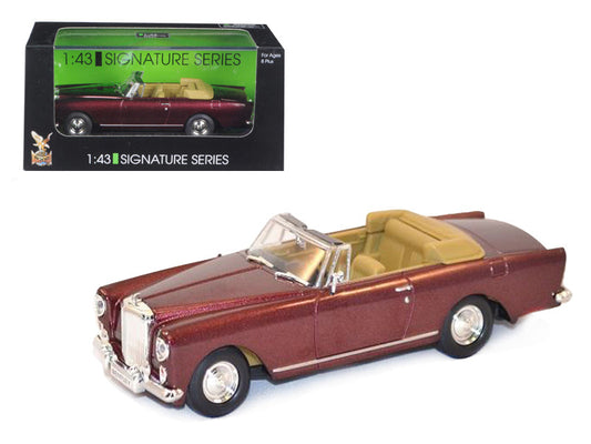 1961 Bentley Continental S2 Park Ward DHC Convertible Burgundy 1/43 Diecast Car Model by Road Signature by Road Signature