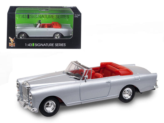 1961 Bentley Continental S2 Park Ward DHC Convertible Silver 1/43 Diecast Car Model by Road Signature by Road Signature