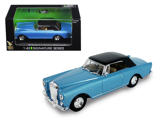 1961 Bentley Continental S2 Park Ward Blue 1/43 Diecast Model Car by Road Signature by Road Signature
