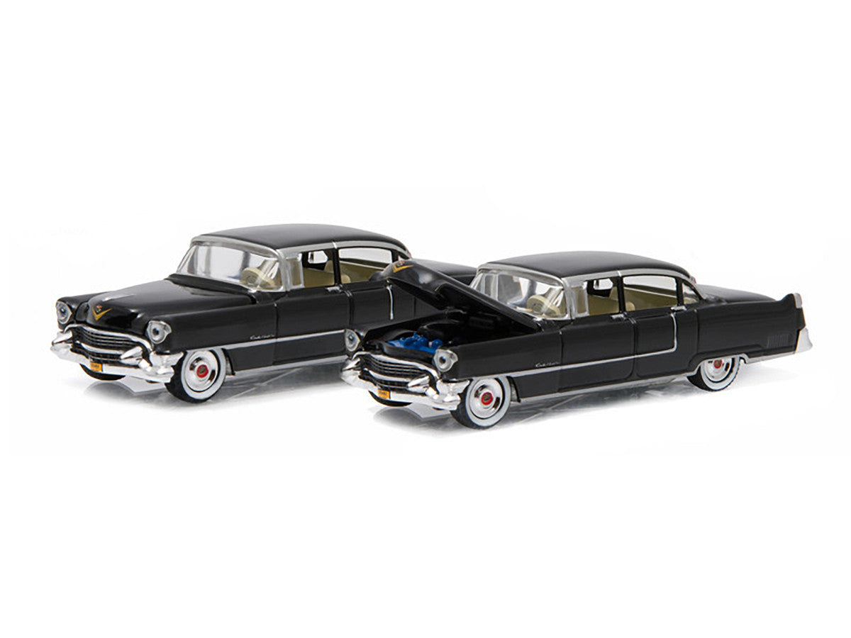 1955 Cadillac Fleetwood Series 60 Black "The Godfather" (1972) Movie "Hollywood Series" Release 14 1/64 Diecast Model Car by Greenlight by Greenlight