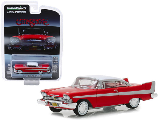 1958 Plymouth Fury Red with White Top "Christine" (1983) Movie "Hollywood Series" Release 23 1/64 Diecast Model Car by Greenlight by Greenlight