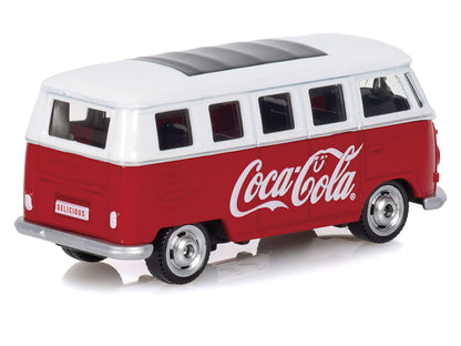 1963 Volkswagen Type 2 Van "Coca-Cola" Red and White 1/50 Diecast Model by Motorcity Classics by Motorcity Classics