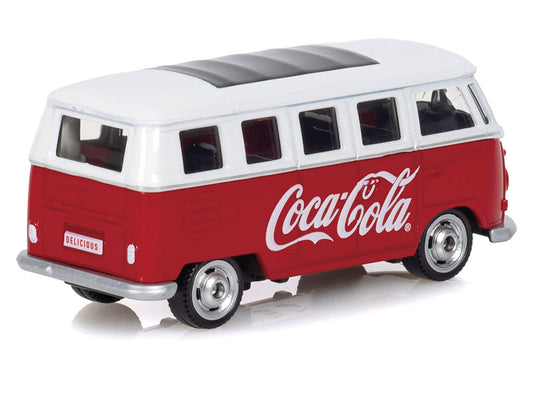 1963 Volkswagen Type 2 Van "Coca-Cola" Red and White 1/50 Diecast Model by Motorcity Classics by Motorcity Classics