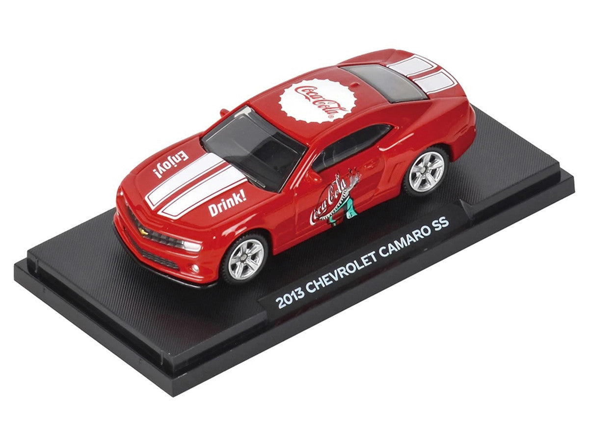 2013 Chevrolet Camaro SS "Coca-Cola" Red with White Stripes 1/64 Diecast Model by Motorcity Classics by Motorcity Classics