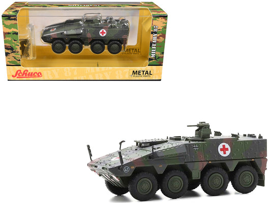 Tpz. Tank Boxer "Medic Unit - German Army" Green Camouflage 1/87 (HO) Scale Diecast Model Car by Schuco by Schuco