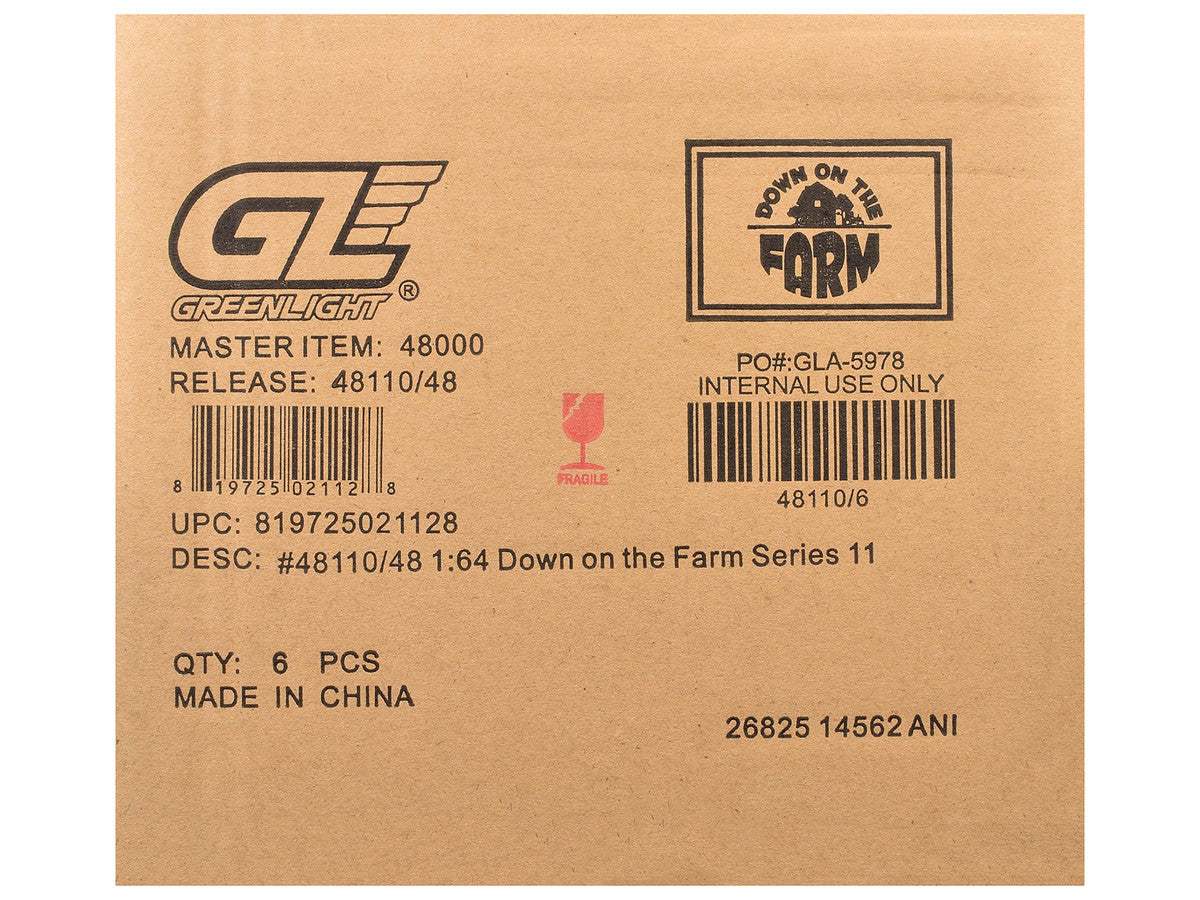 "Down on the Farm" Series 11 Set of 6 pieces 1/64 Diecast Models by Greenlight by Greenlight