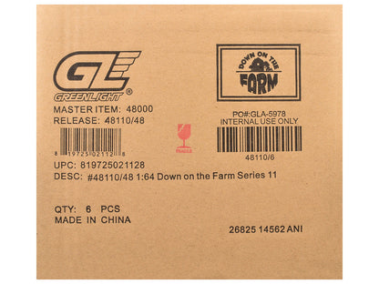 "Down on the Farm" Series 11 Set of 6 pieces 1/64 Diecast Models by Greenlight by Greenlight