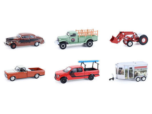 "Down on the Farm" Series 11 Set of 6 pieces 1/64 Diecast Models by Greenlight by Greenlight