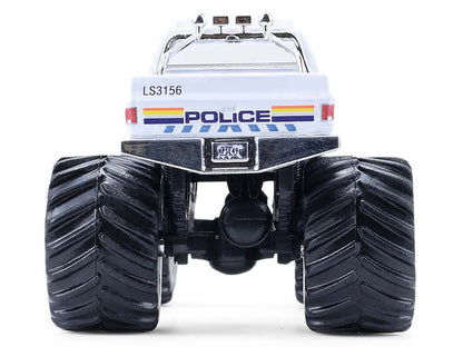 1986 Chevrolet Silverado Monster Truck "Royal Canadian Mounted Police" White with Stripes "Kings of Crunch - Hot Pursuit" Special Edition 1/64 Diecast Model Car by Greenlight by Greenlight