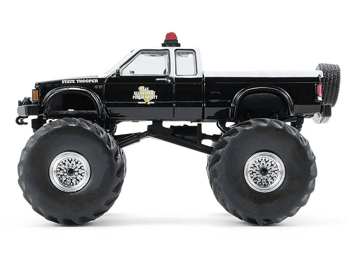 1990 GMC S-15 Monster Truck "Texas Department of Public Safety" Black and White "Kings of Crunch - Hot Pursuit" Special Edition 1/64 Diecast Model Car by Greenlight by Greenlight
