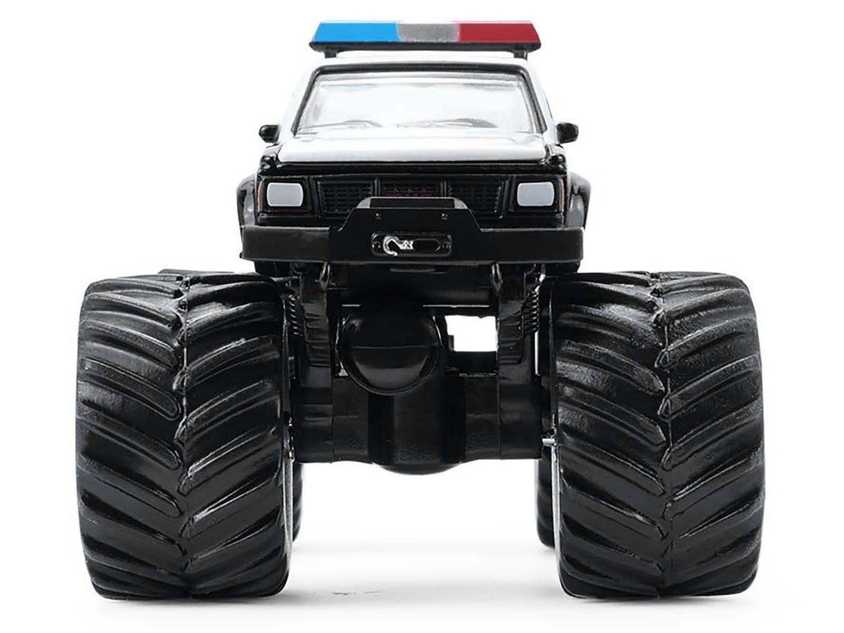 1990 GMC S-15 Monster Truck "Texas Department of Public Safety" Black and White "Kings of Crunch - Hot Pursuit" Special Edition 1/64 Diecast Model Car by Greenlight by Greenlight