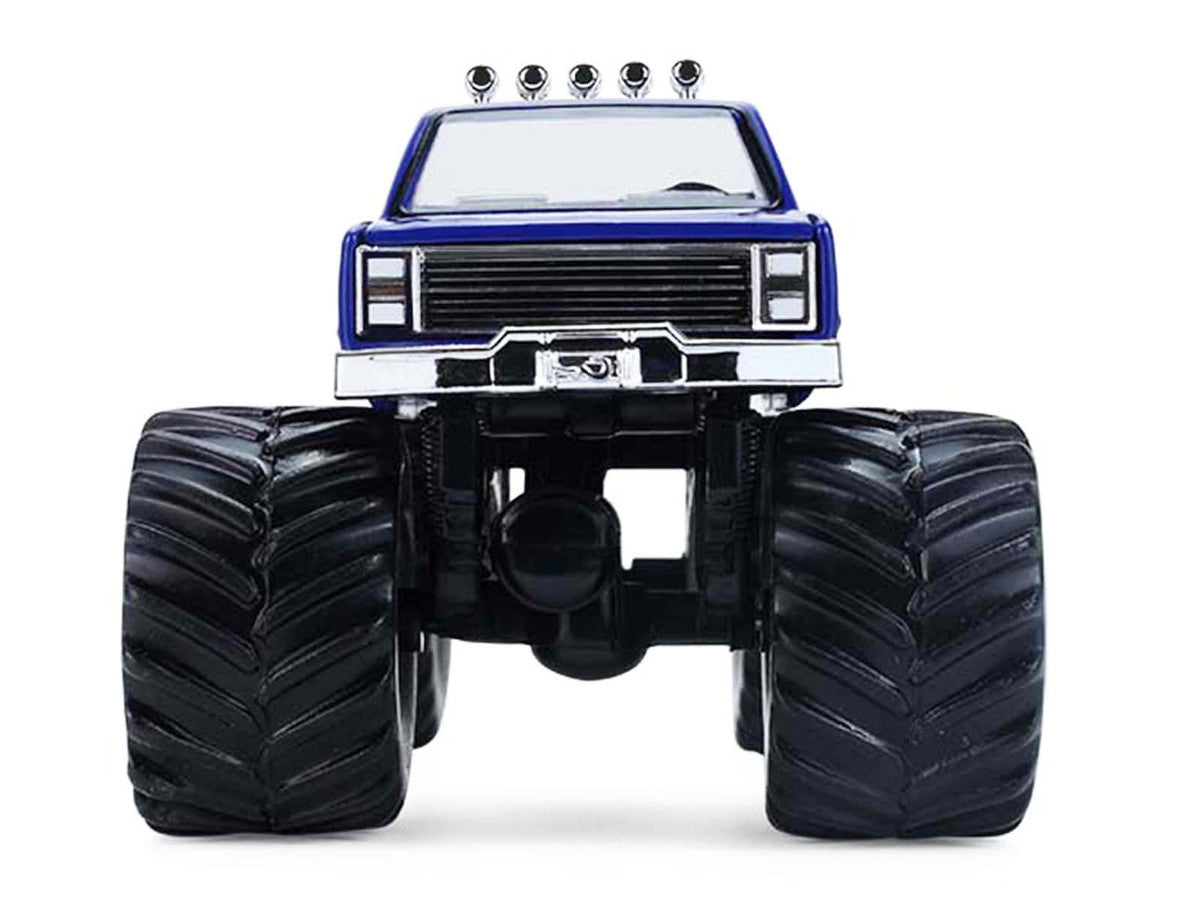 1981 Chevrolet K20 Monster Truck #5 "HendrickCars.com" Blue and White with Graphics "Kings of Crunch - Hendrick Motorsports Tribute" Special Edition 1/64 Diecast Model Car by Greenlight by Greenlight