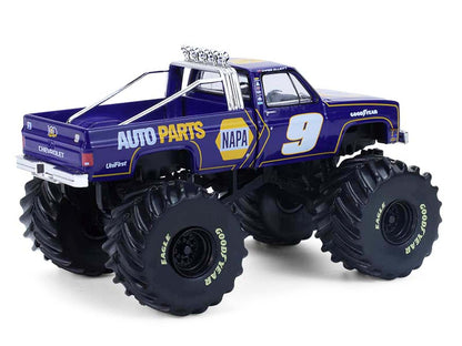 1984 Chevrolet C20 Monster Truck #9 "NAPA" Blue with Graphics "Kings of Crunch - Hendrick Motorsports Tribute" Special Edition 1/64 Diecast Model Car by Greenlight by Greenlight