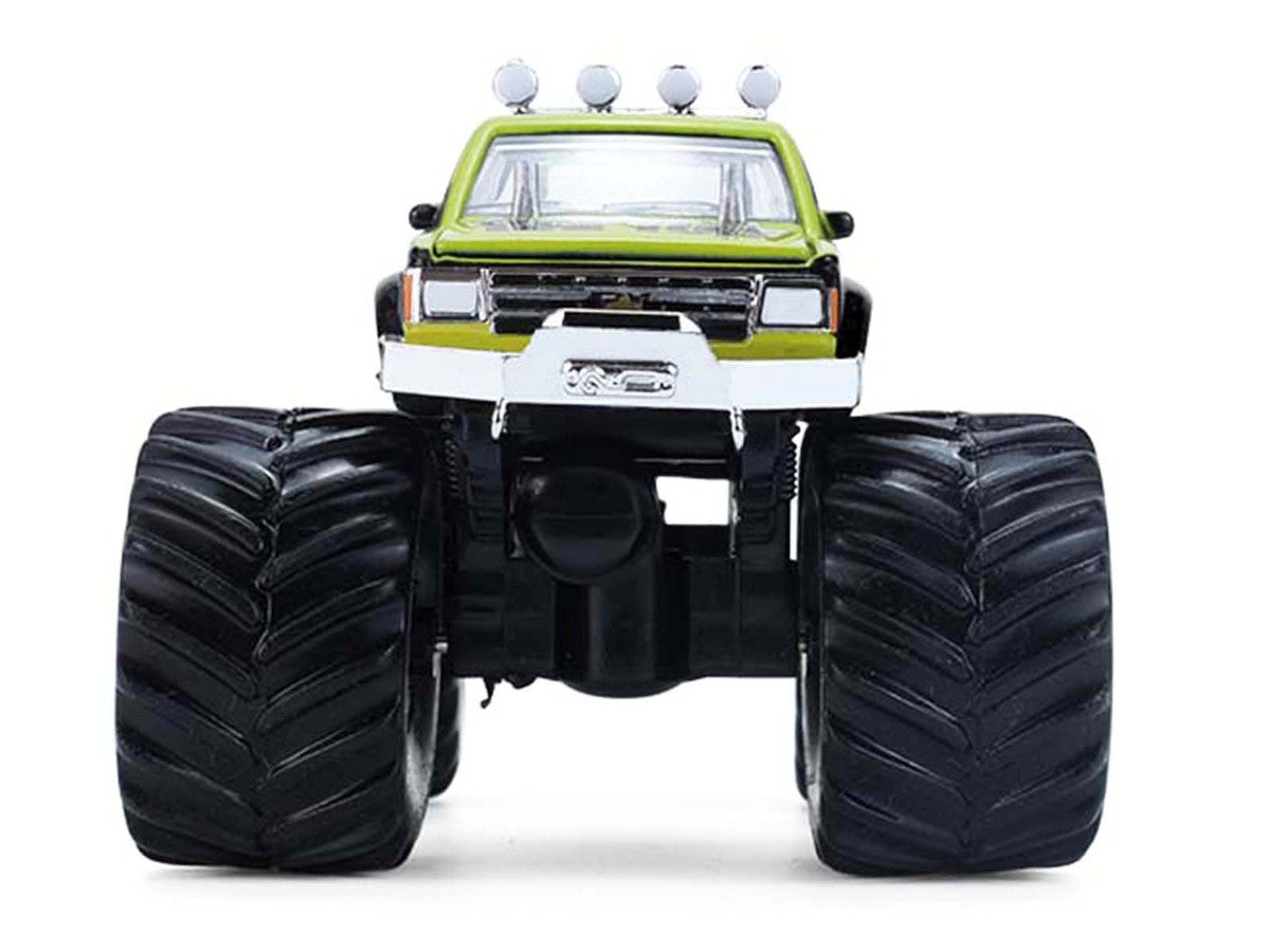 1986 Chevrolet S10 Monster Truck #24 "Raptor" Black and Green with Graphics "Kings of Crunch - Hendrick Motorsports Tribute" Special Edition 1/64 Diecast Model Car by Greenlight by Greenlight