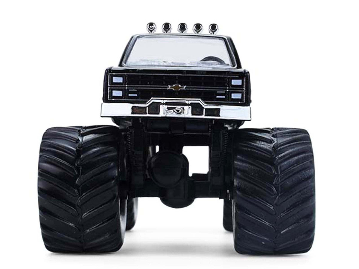 1984 Chevrolet Silverado Monster Truck #48 "Ally" Black and Purple with Graphics "Kings of Crunch - Hendrick Motorsports Tribute" Special Edition 1/64 Diecast Model Car by Greenlight by Greenlight