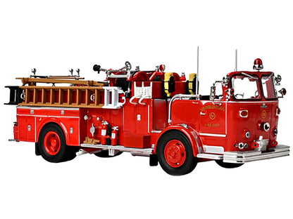 1965 Crown Firecoach Fire Engine "Los Angeles County Fire Department" LA County FD (LACFD) "Emergency!" Series Limited Edition to 2500 pieces Worldwide 1/50 Diecast Model by Iconic Replicas by Iconic Replicas