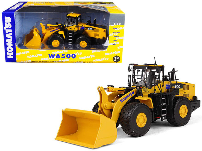 Komatsu WA500-7 Wheel Loader 1/50 Diecast Model by First Gear by First Gear