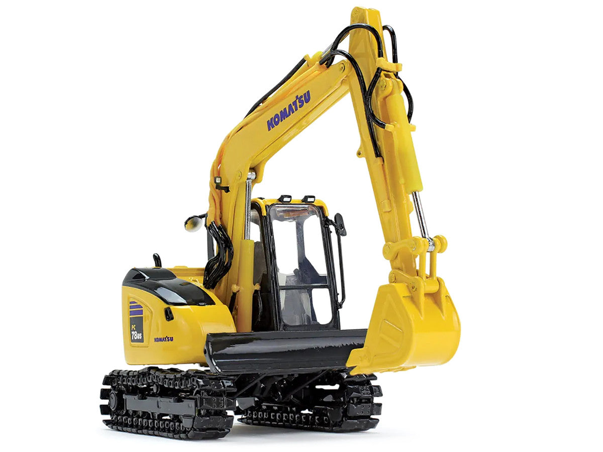 Komatsu PC78US-11 Excavator Yellow 1/50 Diecast Model by DCP/First Gear by First Gear