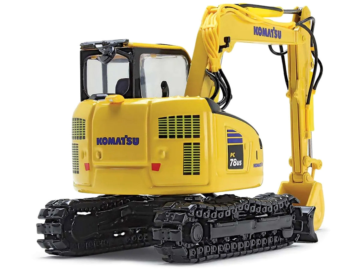 Komatsu PC78US-11 Excavator Yellow 1/50 Diecast Model by DCP/First Gear by First Gear