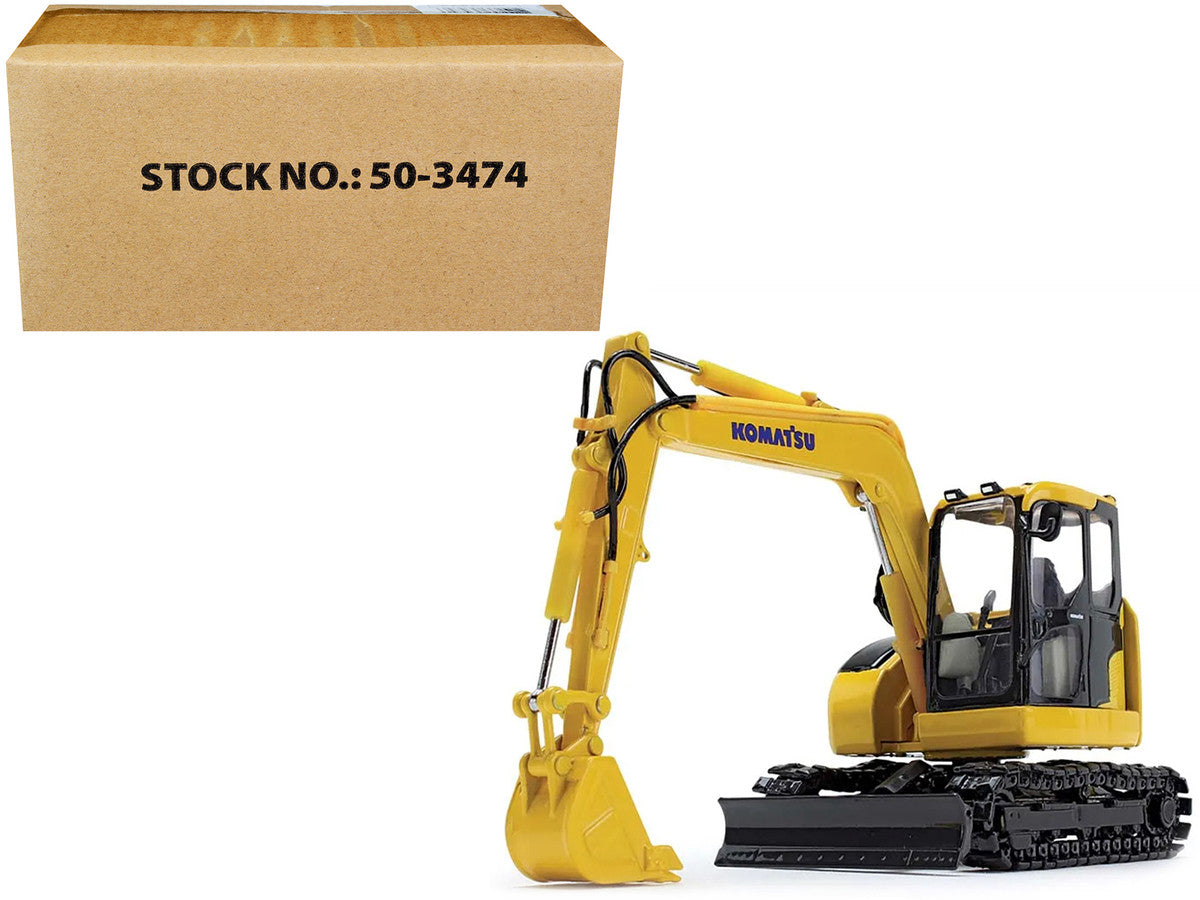 Komatsu PC78US-11 Excavator Yellow 1/50 Diecast Model by DCP/First Gear by First Gear