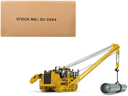 Komatsu D155CX-8 With K170 Pipelayer Yellow with Accessories 1/50 Diecast Model by First Gear-3