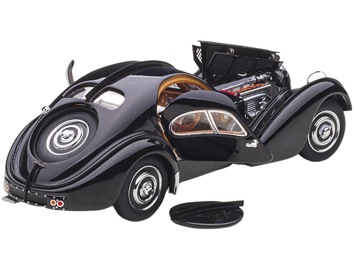 1938 Bugatti Type 57SC Atlantic with Disc Wheels Black 1/43 Diecast Model Car by Autoart by Autoart