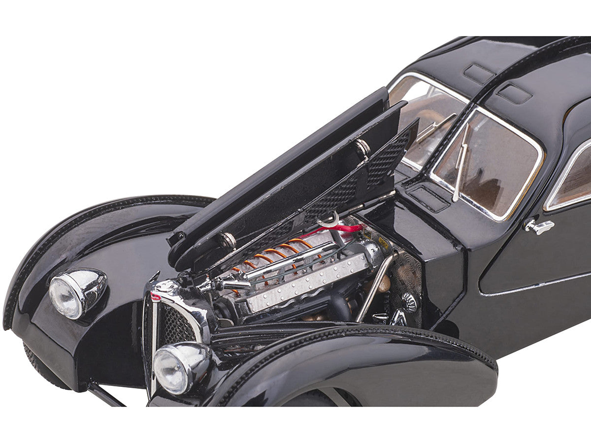 1938 Bugatti Type 57SC Atlantic with Disc Wheels Black 1/43 Diecast Model Car by Autoart by Autoart