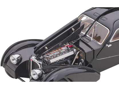 1938 Bugatti Type 57SC Atlantic with Disc Wheels Black 1/43 Diecast Model Car by Autoart by Autoart