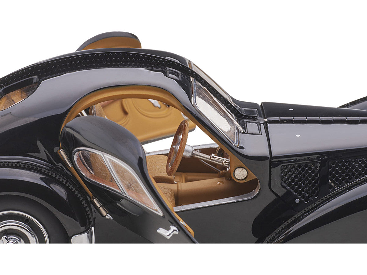 1938 Bugatti Type 57SC Atlantic with Disc Wheels Black 1/43 Diecast Model Car by Autoart by Autoart
