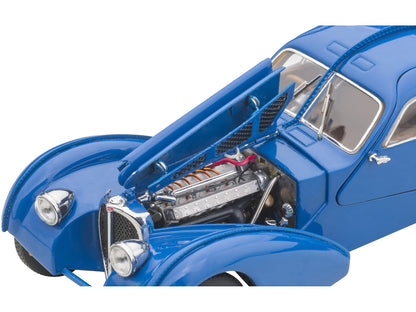 1938 Bugatti Type 57SC Atlantic with Metal Wire-Spoke Wheels Blue 1/43 Diecast Model Car by Autoart by Autoart