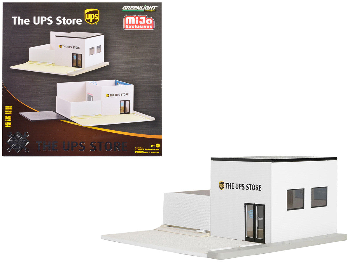 The UPS Store Diorama "Mechanic's Corner" for 1/64 Scale Models by Greenlight by Greenlight