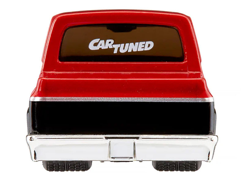 1987 Chevrolet C10 Pickup Truck Red Metallic and Black "Customs" Series 2 Diecast Model Car by CarTuned by Car Tuned
