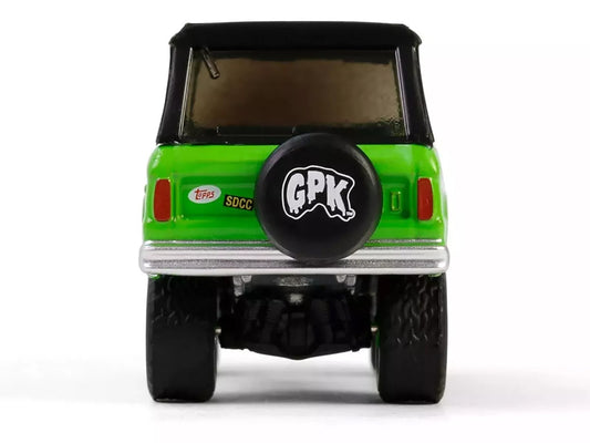 1969 Ford Bronco "Garbage Pail Kids: Super Snotty" Green with Black Top "San Diego Comic-Con 2024 Exclusive" 1/64 Diecast Model Car by Greenlight by Greenlight
