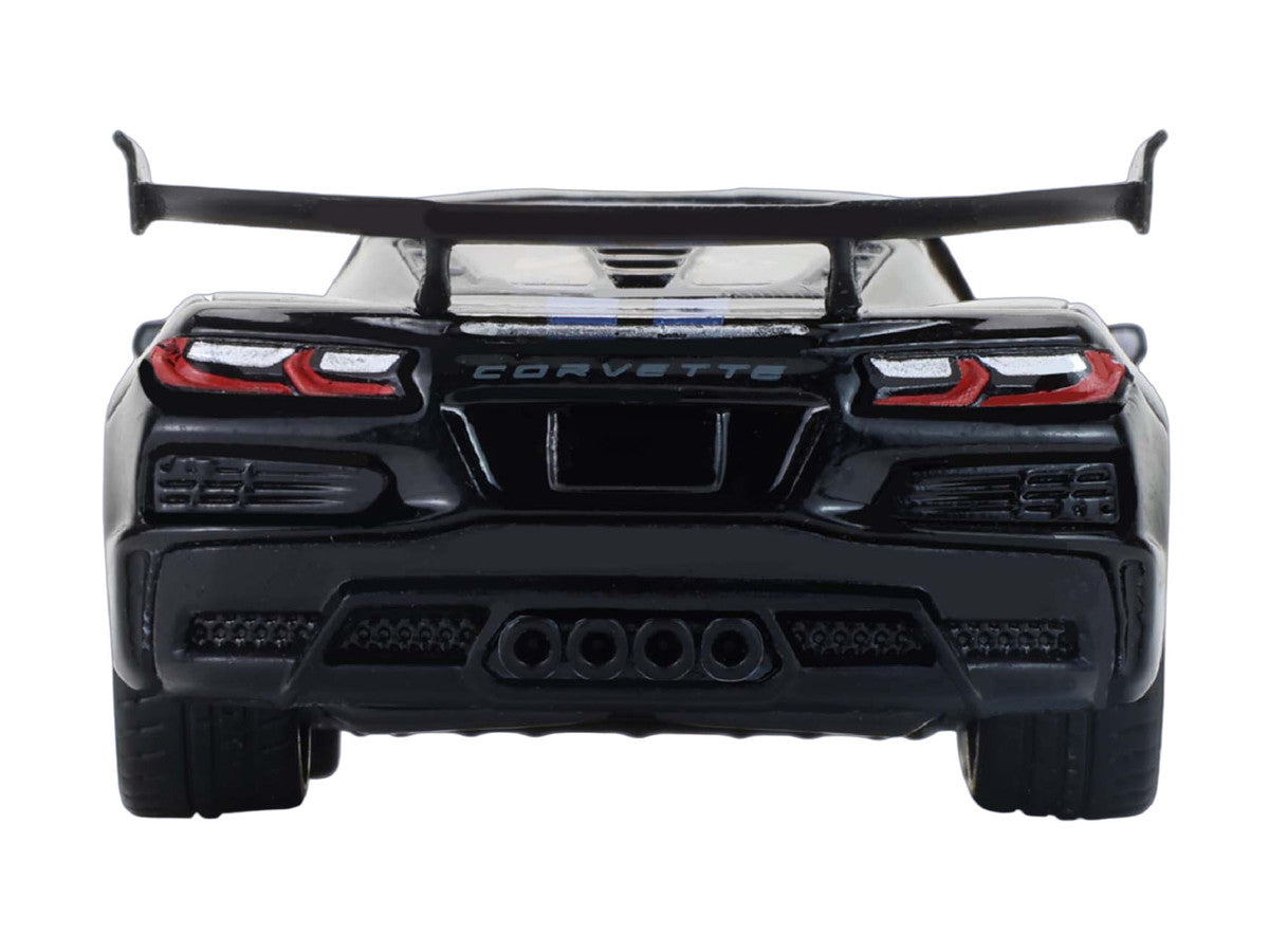 2025 Chevrolet Corvette C8 ZR1 Black with Blue Stripes with Raw Casting Dual Pack "2025 Greenlight Waltersons Collector's Expo Exclusive" 1/64 Diecast Model Car by Greenlight by Greenlight