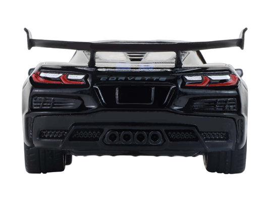 2025 Chevrolet Corvette C8 ZR1 Black with Blue Stripes with Raw Casting Dual Pack "2025 Greenlight Waltersons Collector's Expo Exclusive" 1/64 Diecast Model Car by Greenlight by Greenlight