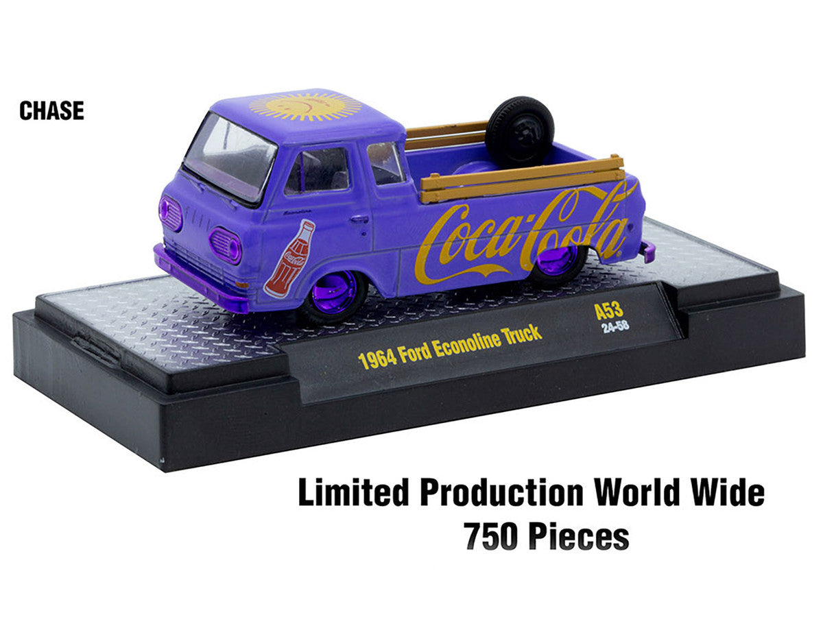 "Coca-Cola" Set of 3 pieces Release 53 Limited Edition to 10000 pieces Worldwide 1/64 Diecast Model Cars by M2 Machines by M2