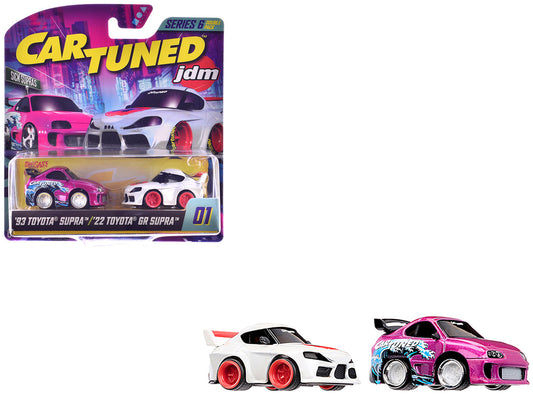 "Sick Supras" Series 6 Toyota Double Pack Set of 2 Cars Diecast Model Cars by CarTuned by Car Tuned