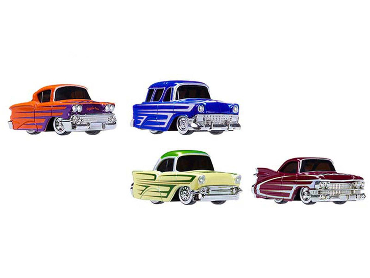 "Kustoms" Double Pack Series 8 Set of 4 Cars Diecast Model Cars by CarTuned by Car Tuned