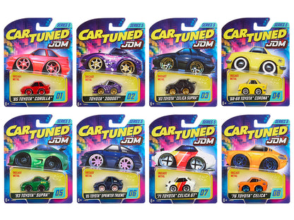 JDM Tuners Series 5 Set of 8 Pieces Diecast Model Cars by CarTuned by Car Tuned
