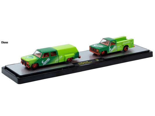 Auto Haulers "Soda" Set of 3 pieces Release 44 Limited Edition to 5750 pieces Worldwide 1/64 Diecast Model Cars by M2 Machines by M2